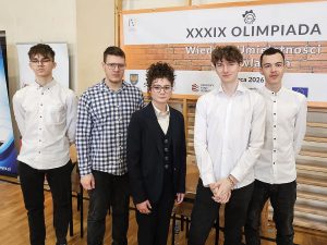 Read more about the article Historyczny sukces uczniów „Budowlanki–Gastronomika” w Olimpiadzie Wiedzy i Umiejętności Budowlanych